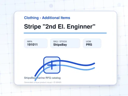 Stripe "2nd El. Enginner" - Clothing - Additional Items - IMPA 191011 - UOM PRS