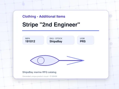 Stripe "2nd Engineer" - Clothing - Additional Items - IMPA 191012 - UOM PRS