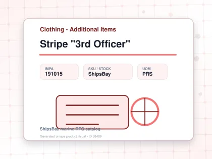Stripe "3rd Officer" - Clothing - Additional Items - IMPA 191015 - UOM PRS