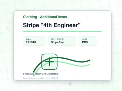 Stripe "4th Engineer" - Clothing - Additional Items - IMPA 191016 - UOM PRS