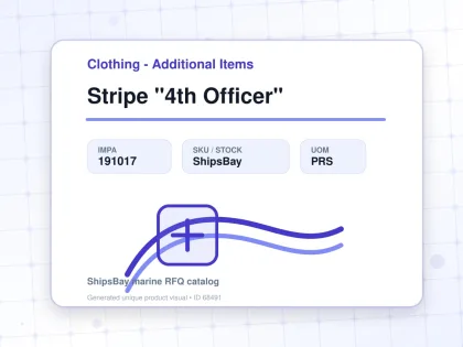 Stripe "4th Officer" - Clothing - Additional Items - IMPA 191017 - UOM PRS