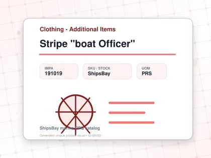 Stripe "boat Officer" - Clothing - Additional Items - IMPA 191019 - UOM PRS