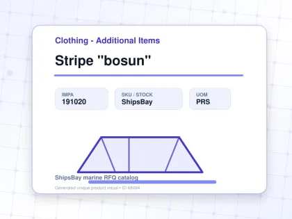 Stripe "bosun" - Clothing - Additional Items - IMPA 191020 - UOM PRS