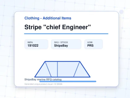 Stripe "chief Engineer" - Clothing - Additional Items - IMPA 191022 - UOM PRS