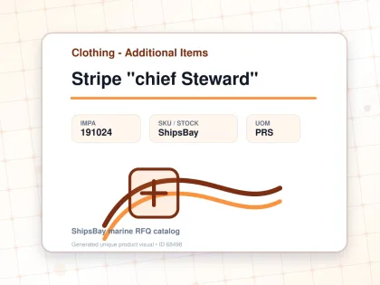 Stripe "chief Steward" - Clothing - Additional Items - IMPA 191024 - UOM PRS