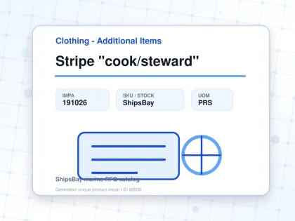 Stripe "cook/steward" - Clothing - Additional Items - IMPA 191026 - UOM PRS