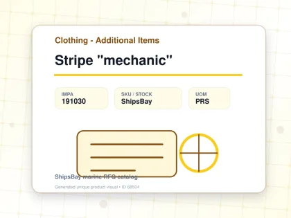 Stripe "mechanic" - Clothing - Additional Items - IMPA 191030 - UOM PRS