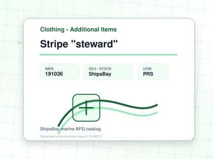 Stripe "steward" - Clothing - Additional Items - IMPA 191036 - UOM PRS