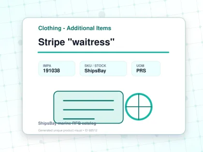Stripe "waitress" - Clothing - Additional Items - IMPA 191038 - UOM PRS