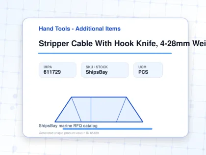 Stripper Cable With Hook Knife, 4-28mm Weicon 4-28h - Hand Tools - Additional Items - IMPA 611729 - UOM PCS