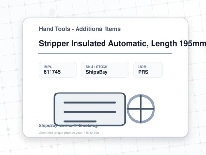 Stripper Insulated Automatic, Length 195mm 0.03-10mm2 - Hand Tools - Additional Items - IMPA 611745 - UOM PRS
