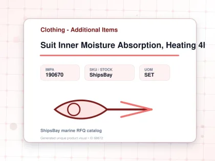 Suit Inner Moisture Absorption, Heating 4l - Clothing - Additional Items - IMPA 190670 - UOM SET