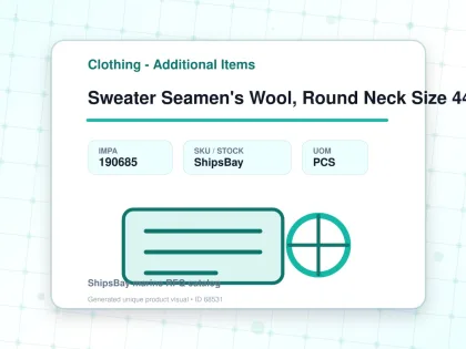 Sweater Seamen's Wool, Round Neck Size 44 - Clothing - Additional Items - IMPA 190685 - UOM PCS