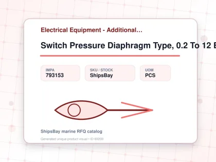Switch Pressure Diaphragm Type, 0.2 To 12 Bar Herion #0820160 - Electrical Equipment - Additional Items - IMPA 793153 - UOM PCS