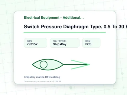 Switch Pressure Diaphragm Type, 0.5 To 30 Bar Herion #0820750 - Electrical Equipment - Additional Items - IMPA 793152 - UOM PCS