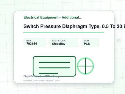Switch Pressure Diaphragm Type, 0.5 To 30 Bar Herion #0820760 - Electrical Equipment - Additional Items - IMPA 793154 - UOM PCS