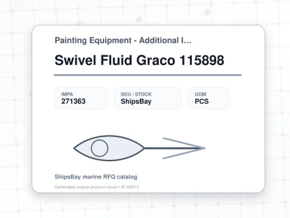 Swivel Fluid Graco 115898 - Painting Equipment - Additional Items - IMPA 271363 - UOM PCS