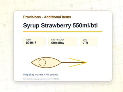 Syrup Strawberry 550ml/btl - Provisions - Additional Items - IMPA 004017 - UOM LTR