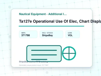Ta127e Operational Use Of Elec, Chart Display&inf System 1.27 - Nautical Equipment - Additional Items - IMPA 371788 - UOM VOL
