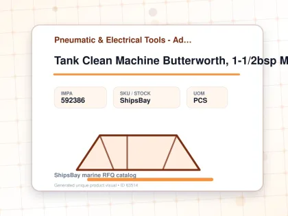 Tank Clean Machine Butterworth, 1-1/2bsp Male 2x6 Lt6z33bmoft - Pneumatic & Electrical Tools - Additional Items - IMPA 592386 - UOM PCS