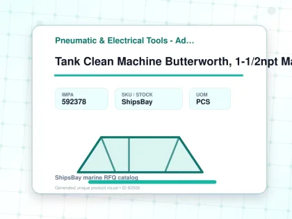 Tank Clean Machine Butterworth, 1-1/2npt Male2x10 Lt10z11nmoft - Pneumatic & Electrical Tools - Additional Items - IMPA 592378 - UOM PCS