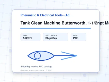 Tank Clean Machine Butterworth, 1-1/2npt Male2x10 Lt10z21nmoft - Pneumatic & Electrical Tools - Additional Items - IMPA 592379 - UOM PCS