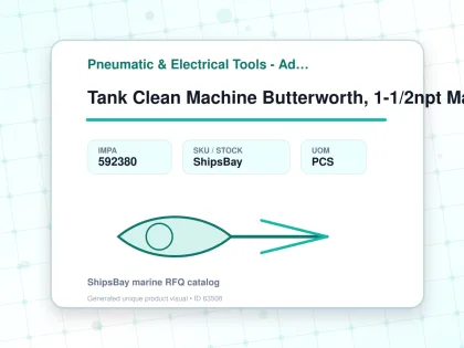 Tank Clean Machine Butterworth, 1-1/2npt Male2x12 Lt12z11nmoft - Pneumatic & Electrical Tools - Additional Items - IMPA 592380 - UOM PCS