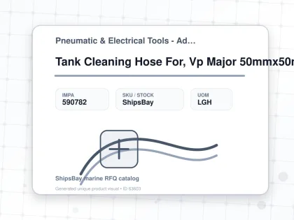 Tank Cleaning Hose For, Vp Major 50mmx50mtr - Pneumatic & Electrical Tools - Additional Items - IMPA 590782 - UOM LGH
