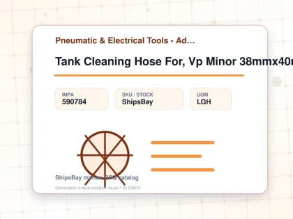 Tank Cleaning Hose For, Vp Minor 38mmx40mtr - Pneumatic & Electrical Tools - Additional Items - IMPA 590784 - UOM LGH