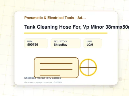 Tank Cleaning Hose For, Vp Minor 38mmx50mtr - Pneumatic & Electrical Tools - Additional Items - IMPA 590786 - UOM LGH