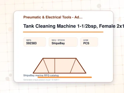 Tank Cleaning Machine 1-1/2bsp, Female 2x10 #lt10z11boft - Pneumatic & Electrical Tools - Additional Items - IMPA 592383 - UOM PCS