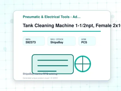 Tank Cleaning Machine 1-1/2npt, Female 2x10 #lt10z11noft - Pneumatic & Electrical Tools - Additional Items - IMPA 592373 - UOM PCS