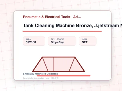 Tank Cleaning Machine Bronze, J.jetstream Mini A 10mm Diam - Pneumatic & Electrical Tools - Additional Items - IMPA 592108 - UOM SET