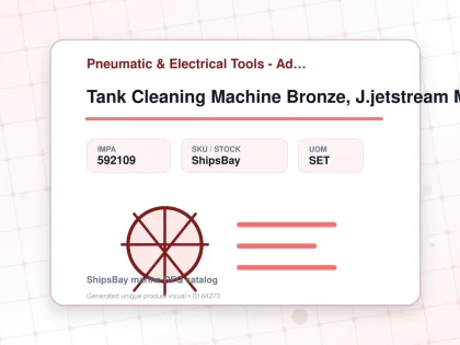 Tank Cleaning Machine Bronze, J.jetstream Mini A 20mm Diam - Pneumatic & Electrical Tools - Additional Items - IMPA 592109 - UOM SET