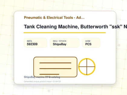 Tank Cleaning Machine, Butterworth "ssk" Nozzle 9.5mm - Pneumatic & Electrical Tools - Additional Items - IMPA 592309 - UOM PCS