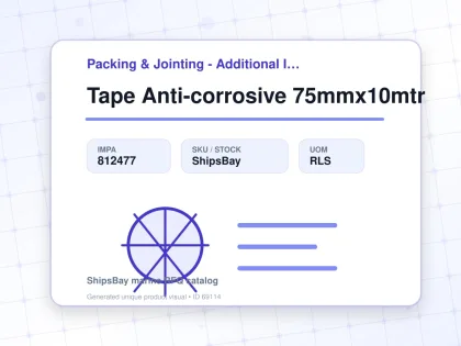 Tape Anti-corrosive 75mmx10mtr - Packing & Jointing - Additional Items - IMPA 812477 - UOM RLS
