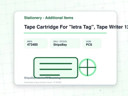 Tape Cartridge For "letra Tag", Tape Writer 12mm Red 91203 - Stationery - Additional Items - IMPA 473485 - UOM PCS