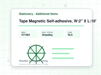Tape Magnetic Self-adhesive, W:2" X L:10' - Stationery - Additional Items - IMPA 471264 - UOM RLS