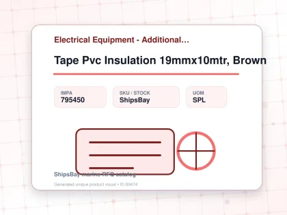 Tape Pvc Insulation 19mmx10mtr, Brown - Electrical Equipment - Additional Items - IMPA 795450 - UOM SPL