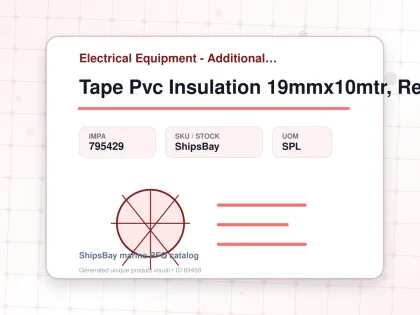 Tape Pvc Insulation 19mmx10mtr, Red - Electrical Equipment - Additional Items - IMPA 795429 - UOM SPL