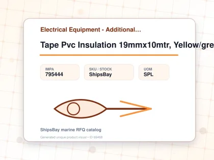 Tape Pvc Insulation 19mmx10mtr, Yellow/green - Electrical Equipment - Additional Items - IMPA 795444 - UOM SPL