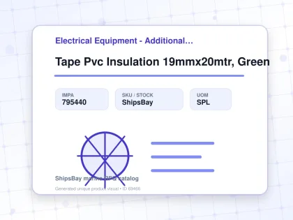 Tape Pvc Insulation 19mmx20mtr, Green - Electrical Equipment - Additional Items - IMPA 795440 - UOM SPL