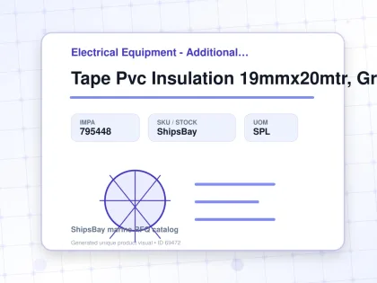 Tape Pvc Insulation 19mmx20mtr, Grey - Electrical Equipment - Additional Items - IMPA 795448 - UOM SPL