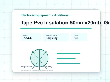 Tape Pvc Insulation 50mmx20mtr, Grey - Electrical Equipment - Additional Items - IMPA 795449 - UOM SPL