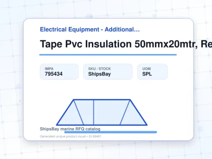 Tape Pvc Insulation 50mmx20mtr, Red - Electrical Equipment - Additional Items - IMPA 795434 - UOM SPL