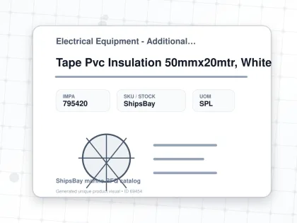 Tape Pvc Insulation 50mmx20mtr, White - Electrical Equipment - Additional Items - IMPA 795420 - UOM SPL