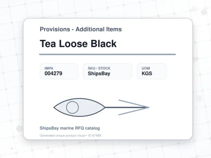 Tea Loose Black - Provisions - Additional Items - IMPA 004279 - UOM KGS