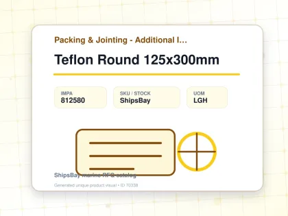 Teflon Round 125x300mm - Packing & Jointing - Additional Items - IMPA 812580 - UOM LGH