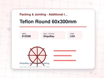 Teflon Round 60x300mm - Packing & Jointing - Additional Items - IMPA 812528 - UOM LGH