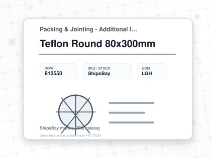 Teflon Round 80x300mm - Packing & Jointing - Additional Items - IMPA 812550 - UOM LGH